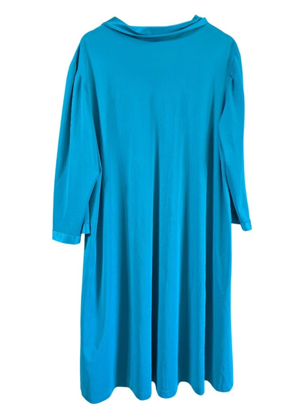 Vintage 1990's Vanity Fair, Lot of 2, Teal Nylon Long Sleeve, Long Robes, XXXL - Picture 4 of 9